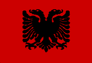 Albanian flag  - Shqiperia / Albanien / Albanie / Arnavutluk / Albanija - photo by M.Torres