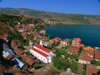 Lin, Pogradec, Kor county, Albania: the town and lake Ohrid - photo by J.Kaman