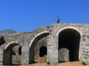 Gjirokaster, Albania: rampart ruins - photo by J.Kaman