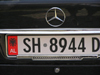 Albania / Shqiperia - Shkodr/ Shkoder / Shkodra: Shkodr: Mercedes - Albanian license plate - photo by J.Kaman