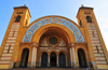 Oran, Algeria / Algrie: Cathedral of the Sacred Heart of Jesus Christ - Romano-Byzantine style - Place de la Kahina - photo by M.Torres |  Cathdrale du Sacr Cur de Jsus - style romano-byzantin - Place de la Kahina