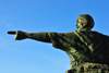 Algeria / Algrie - Bejaia / Bougie / Bgayet - Kabylie: statue of Colonel Amirouche, revolutionary fighter, organizer of the maquis in Kabylie, nicknamed the Soummam Tiger | Moujahdin - statue du Colonel Amirouche At Hamouda, surnom 'Tigre de la Soummam' - photo by M.Torres