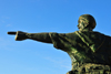 Algeria / Algrie - Bejaia / Bougie / Bgayet - Kabylie: statue of Colonel Amirouche, revolutionary fighter, organizer of the maquis in Kabylie, nicknamed the Soummam Tiger | Moujahdin - statue du Colonel Amirouche At Hamouda, surnom 'Tigre de la Soummam' - photo by M.Torres
