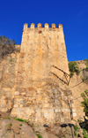 Algrie - Bjaa / Bougie / Bgayet - Kabylie: ancienne muraille du Port, construit par En-Nasser Ibn Allas, prince de la Dynastie des Hammadites - tour - photo par M.Torres