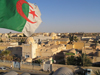 Algeria / Algerie - El Oued: Algerian flag over the town - photo by J.Kaman