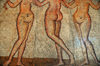 Cherchell - Tipasa wilaya, Algeria / Algrie: museum - mosaic with nymphs - Roman ideal of feminine beauty | nuse - mosaque avec des nymphes - idal Romain de la beaut fminine - photo by M.Torres
