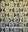 Cherchell - Tipasa wilaya, Algeria / Algrie: museum - mosaic with swastikas | muse - mosaque avec des croix gammes - photo by M.Torres