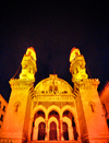 Algiers / Alger - Algeria: Ketchaoua mosque at night - Kasbah of Algiers - UNESCO World Heritage Site | Mosque Ketchaoua - Djamaa Ketchaoua, qui signifie en langue turque 'plateau des chvres' - nuit - Casbah d'Alger - Patrimoine mondial de lUNESCO - photo by M.Torres