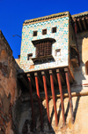 Alger - Algrie: Citadelle - Palais du Dey - oriel sur corbeaux de bois - Haute-Casbah - Patrimoine mondial de lUNESCO - photo par M.Torres