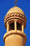 Algiers / Alger - Algeria: Notre Dame d'Afrique basilica - turret topped with a small dome over a colonnade | Basilique Notre-Dame d'Afrique - tourelle d'escalier termin par une petite coupole sur tambour en colonnade - photo by M.Torres