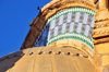 Alger - Algrie: Basilique Notre-Dame d'Afrique - une frise en cramique bleu et blanc constitue le principal ornement de l'difice - photo par M.Torres