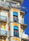 Algiers / Alger - Algeria: Albert 1er Hotel - sign | Htel Albert 1er - prsent sur la plupart des vieux posters et des cartes postales anciennes d'Alger, il fait partie de l'me de la ville - Avenue Pasteur - photo by M.Torres