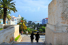 Alger - Algrie: parc de l'horloge florale - escalier du Forum - photo par M.Torres