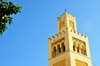 Alger - Algrie: tour en forme de minaret de l'immeuble de 'La Dpche Algrienne' - architecte Henri Petit - Bd Khemisti - photo par M.Torres