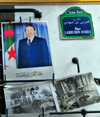 Algiers / Alger - Algeria: Abdelaziz Bouteflika poster / FLN propaganda and vintage photos of the city - Larbi Ben Mhidi street | affiche de Abdelaziz Bouteflika et photos anciennes de la ville - rue Larbi Ben Mhidi, ex-rue d'Isly - photo by M.Torres