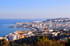 Alger - Algrie: Bab-el-Oued, pointe Kettani et le cimetire europen de Saint-Eugne vue de la terrasse de Notre Dame d'Afrique - photo par M.Torres