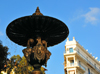 Alger - Algrie: Fontaine et ciel - avenue Pasteur, prs de l'entre du tunnel - photo par M.Torres