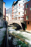 Andorra - Escaldes-Engordany: medieval bridge over the river Envalira (photo by M.Torres)