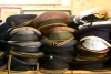 Argentina - Vallecito: Difunta Correa sanctuary - military hats (photo by N.Cabana)