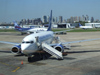 Argentina - Buenos Aires - Airplanes waiting at Aeroparque Jorge Newbery - Aerolineas Argentinas Boeing 737-300 - aircraft - images of South America by M.Bergsma