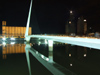 Argentina - Buenos Aires - Puerto Madero - bridge and silos - nocturnal - images of South America by M.Bergsma
