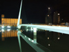 Argentina - Buenos Aires - Puerto Madero - bridge and silos - nocturnal - images of South America by M.Bergsma