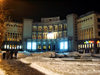 Armenia - Yerevan: Moscow cinema on Abovian street - nocturnal - photo by S.Hovakimyan