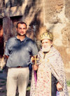 Armenia - Bjni: meeting the Armenian clergy - aged 83 this Armenian priest never went further than 10 km from here - photo by M.Torres