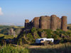 Armenia - Ambert / Amberd castle, Aragatsotn province: the fortress stands on a rocky scarp formed by the rivers Amberd and Arkhashen, 2300m above sea level - slopes of Mt. Aragats - photo by S.Hovakimyan