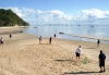 Australia - Fraser Island (Queensland): Playing Cricket on the beach at Kingfisher Bay - photo by Luca Dal Bo