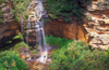 Blue Mountains, New South Wales, Australia: Wentworth Falls - lower section - Blue Mountains National Park - photo by G.Scheer