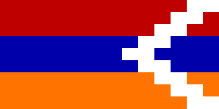 Nagorno Karabakh / Artsakh / Bergkarabach / Alto Carabaque- flag