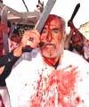 blood to remember the martyrdom of iman Hussein / Husayn in the battle of Kerbala - Shia islam - Shahsey-Vahsey festivities in Azerbaijan