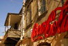 Azerbaijan - Baku: Azeri balcony and Coca-Cola logo - photo by M.Torres