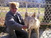 Sheki, Azerbaijan: the 'wolf man' (photo by F.MacLachlan)
