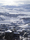 Azerbaijan - Lerik: view across the Talysh mountains - winter scene - snow covered landscape - photo by A.Kilroy