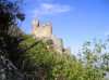 Chirag Gala / Ciraq Qala - Davachi rayon, Azerbaijan: the castle seen from below - built by the Sassanian Empire - photo by F.MacLachlan