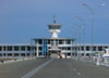 Azerbaijan - Baku: marina building from the causeway - photo by N.Mahmudova