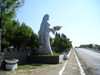 Azerbaijan - Qumbasi - Masalli Rayonu: Lankaran Tea Lady welcomes you to Lankaran region (photo by F.MacLachlan)