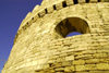 Azerbaijan - Baku: city walls - detail of defensive tower - UNESCO world heritage site - Baku old city - fortress walls first built by King Manoucher II - photo by M.Torres