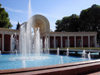 Ganca / Ganja - Azerbaijan: museum and fountain - photo by F.MacLachlan