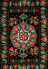 Sheki / Shaki - Azerbaijan: embroidery - Mutaki case - XIX century - Albanian church - Museum of applied art - photo by N.Mahmudova