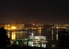 Azerbaijan - Baku: marina and Baku bay at night - photo by N.Mahmudova