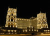 Baku, Azerbaijan: Government House - nocturnal - photo by N.Mahmudova