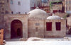 Azerbaijan - Baku: Turkish baths - selling Azerbaijani carpets - Hadji Haib baths - old town - photo by Miguel Torres