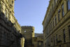 Azerbaijan - Baku: watch tower by the Academy of Sciences - Baku city walls - photo by Miguel Torres