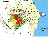 Cease-fire line and territory under Armenian control