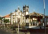 Azores / Aores - Calhetas:  main square - church / praa central - photo by M.Durruti