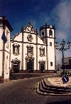 Azores / Aores - Nordeste: the central square and the church / igreja e praa central - photo by M.Durruti