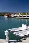 41 Bahamas - Half Moon Cay - Scenic view of Half Moon Cay with cruise ship passenger shuttle boats (photo by David Smith)